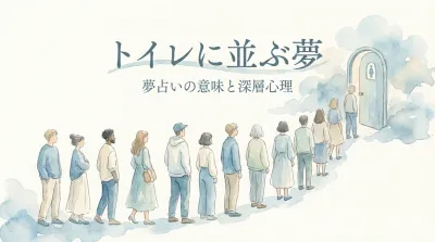 トイレに並ぶ夢の意味とは？状況別の暗示と心理を夢占いで徹底解説！