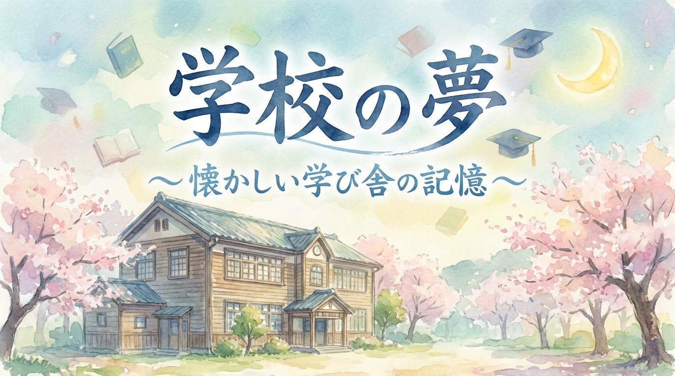 学校の夢の意味とは?状況別に夢占いの暗示を徹底解説!