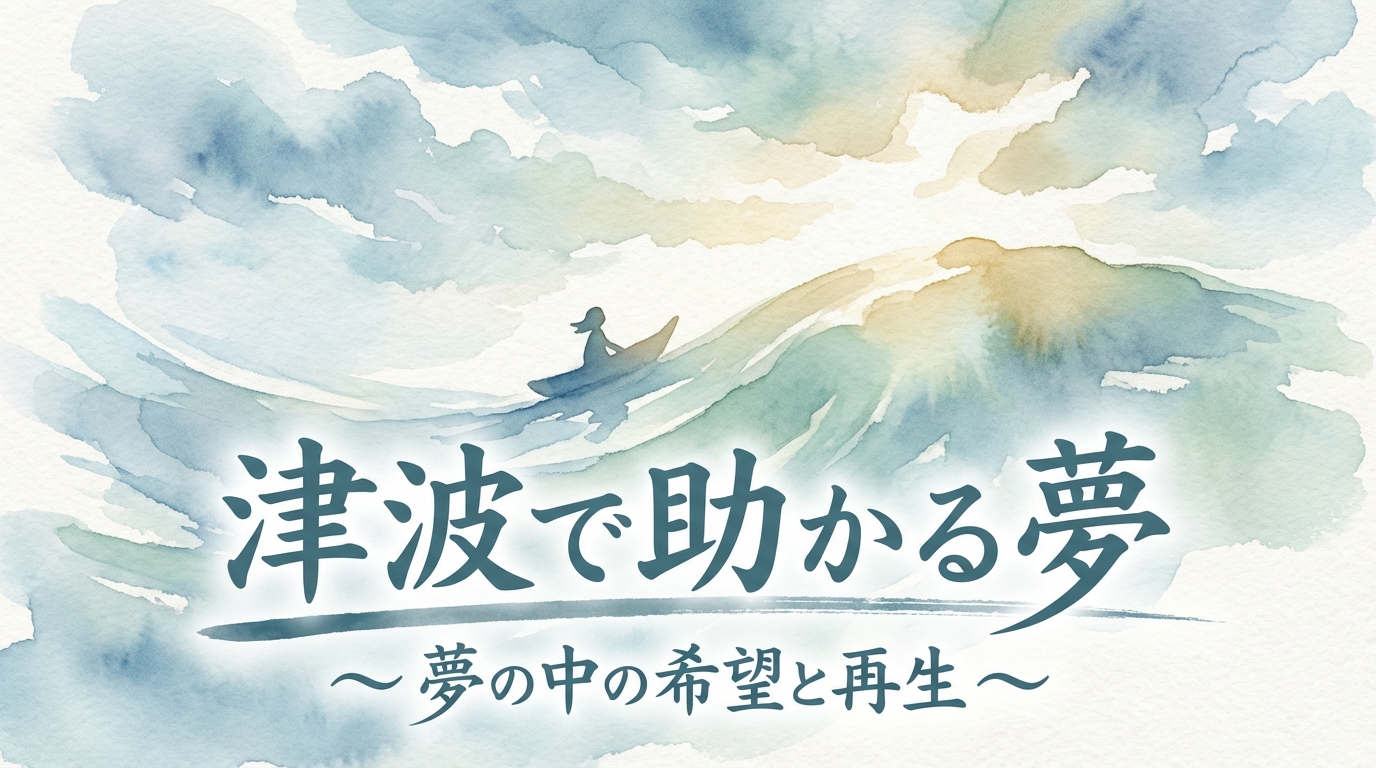 津波で助かる夢の意味とは？状況別の暗示と開運アドバイスを徹底解説！