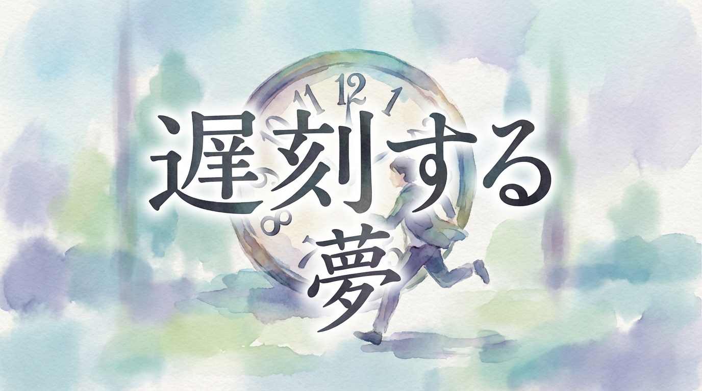 遅刻する夢の意味とは？状況別に夢占いが示す心理と開運のヒントを解説！