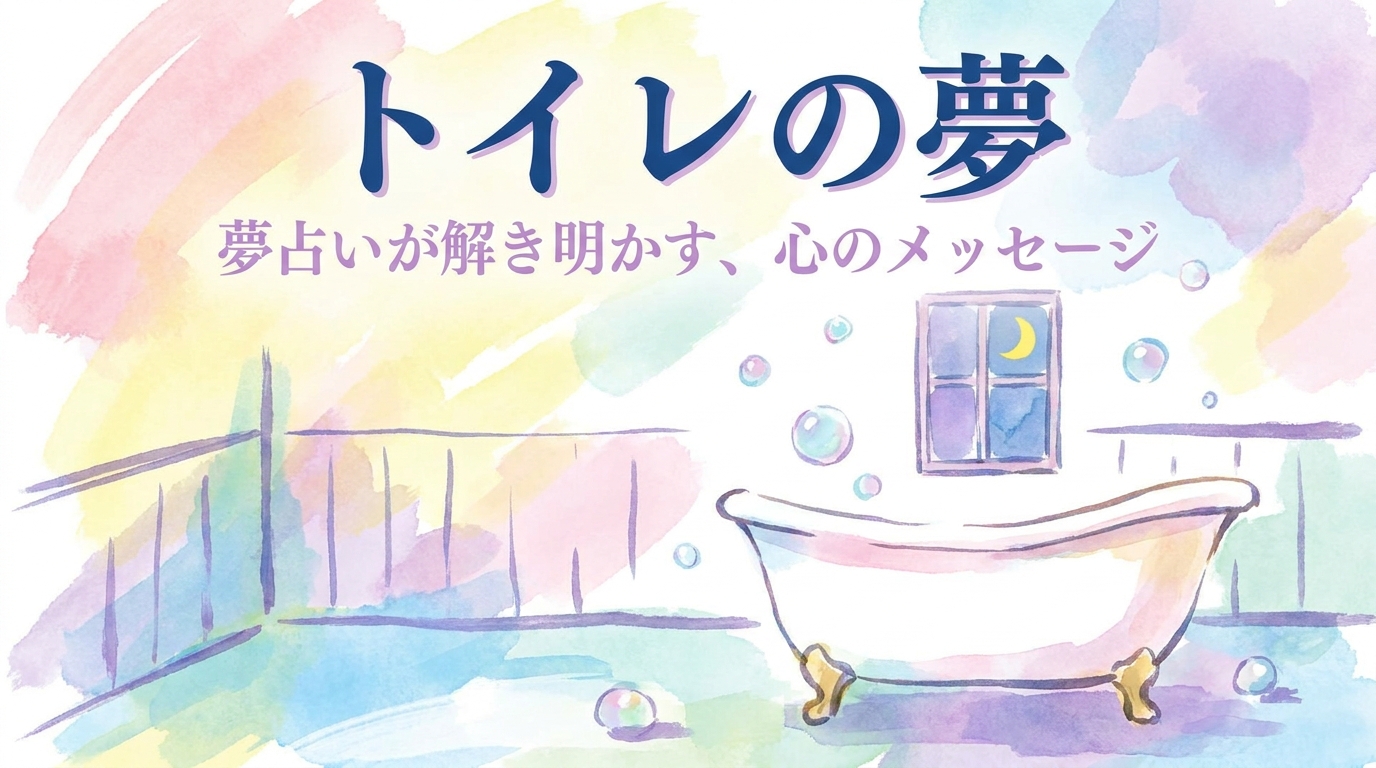 トイレの夢の意味とは？状況別に夢占いが示す12の暗示を徹底解説！