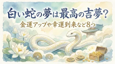 白い蛇の夢は最高の吉夢？金運アップや幸運到来など8つの意味を解説！