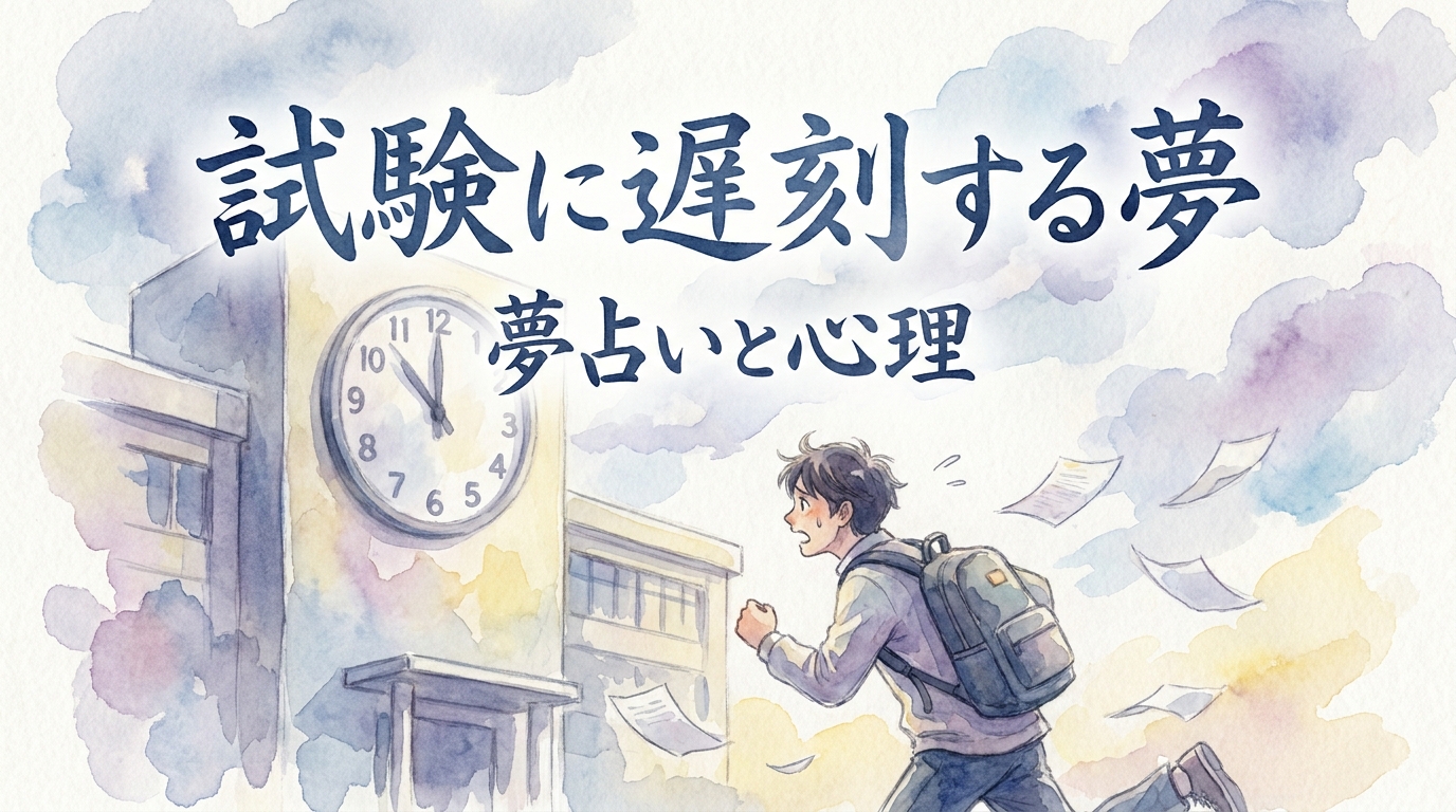 試験に遅刻する夢の意味とは?夢占いが示す心理と状況別の暗示を解説!