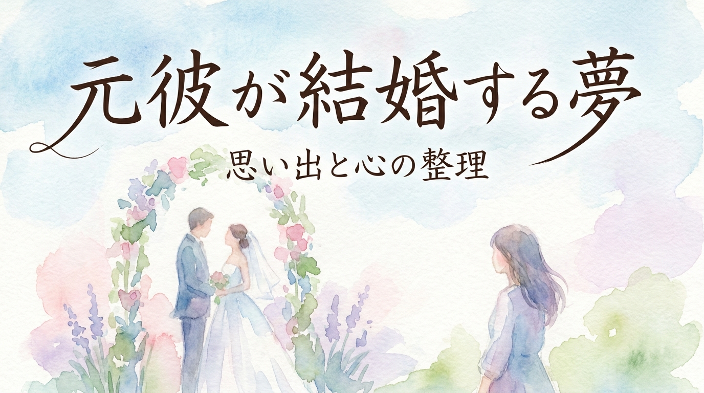 元彼が結婚する夢の意味とは?状況別の夢占いと心理を徹底解説!