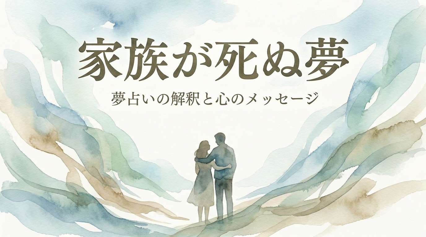 家族が死ぬ夢の意味とは?状況別の暗示と心理的背景を徹底解説!